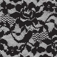 Black and white lace pattern vector