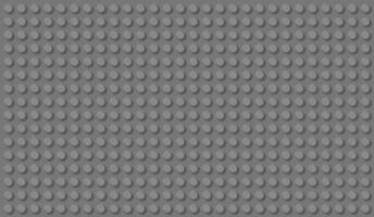 Grey Construction Toy Baseplate Top View, Featuring a Grid of Circular Studs for Building Block Designs. Wide Banner with Copy Space for Text, Design Template vector