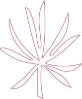 Green Sanctuary A Serene Leaf Sketch vector