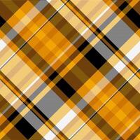 Romance fabric texture, tiny check background plaid. Baby pattern seamless tartan textile in bright and orange colors. vector