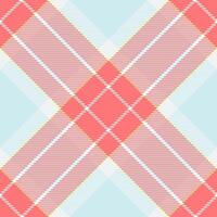 Inspiration fabric pattern texture, warmth seamless check plaid. Grungy background tartan textile in red and light colors. vector