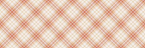 Guy tartan fabric textile, ethnicity background texture plaid. Kid pattern check seamless in orange and white colors. vector