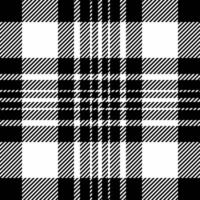 Bathroom texture pattern fabric, genuine textile check. Hounds tooth tartan background seamless plaid in black and white colors. vector