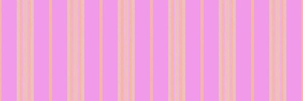 Minimalist background seamless stripe, feminine texture lines fabric. Rest textile pattern vertical in magenta and light goldenrod colors. vector
