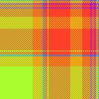 Official plaid background pattern, show seamless fabric textile. Hounds tooth check tartan texture in red and green yellow colors. vector