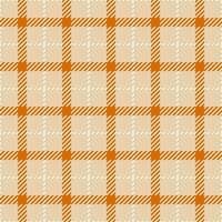 Glen tartan seamless texture, hounds tooth pattern plaid. Intense fabric background check textile in light and orange colors. vector