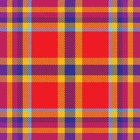 Pixel background design. Modern seamless pattern plaid. Square texture fabric. Tartan scottish textile. Beauty color madras ornament. vector