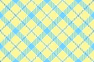 Vibrant yellow and light blue plaid pattern. Perfect for textile designs, fashion prints, website backgrounds, and packaging. Seamless repeat texture offers versatility for various creative projects. vector