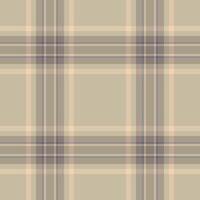 Tweed texture plaid, grand background textile tartan. Empty pattern seamless check fabric in pastel and light colors. vector