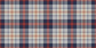Direct tartan background fabric, outline plaid check pattern. Celtic texture seamless textile in pastel and red colors. vector