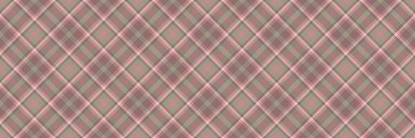 Group plaid fabric texture, picture tartan check pattern. Quality background textile seamless in pastel and red colors. vector