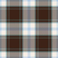 1970s tartan background pattern, pride plaid seamless. Bold fabric check textile texture in dark and linen colors. vector