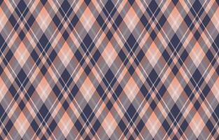 Elegant diagonal plaid pattern in muted peach, gray, and navy. Perfect for textile design, website backgrounds, or fall-themed projects. vector