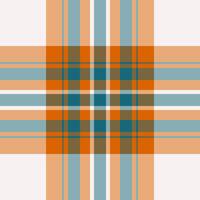 Trousers check tartan pattern, poster background texture fabric. Oilcloth seamless plaid textile in orange and pastel colors. vector