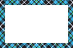 Vintage frame . Scottish border pattern retro style. Tartan plaid ornament. vector