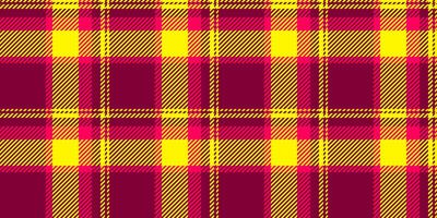 Vivid pattern check , colorful tartan fabric seamless. Shape plaid background texture textile in bright and pink colors. vector