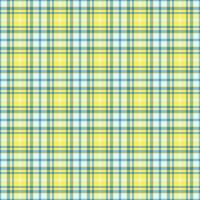 Machinery fabric textile seamless, mother plaid check tartan. Checked texture background pattern in cyan and yellow colors. vector