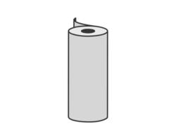 Textile roll icon. Paper tube illustration design for kitchen cleaning towel, carpet, scroll whatman, fabric. vector
