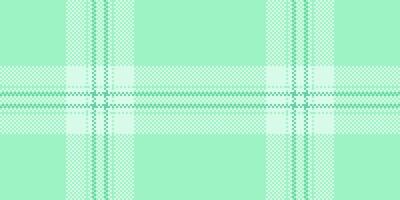 Curve plaid check , sewing pattern tartan background. Idea fabric textile seamless texture in green and light colors. vector