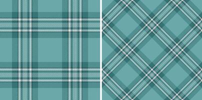 Tartan fabric pattern of background plaid textile with a seamless check texture. Set in cold colors. Easter fashion ideas for a stylish celebration. vector