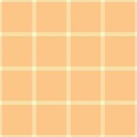 Pastel textile pattern background, bed tartan seamless texture. Artwork plaid fabric check in amber and orange colors. vector