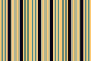 Sablecloth stripe texture seamless, fabric background textile vertical. Bining fabric lines pattern in amber and cyan colors. vector