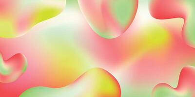 Fluid shapes abstract color gradient background. Colorful gradation backdrop. Vibrant modern fluid graphic element. vector