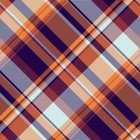 Arabic check fabric tartan, multicultural texture pattern background. Fashion textile plaid seamless in dark and orange colors. vector