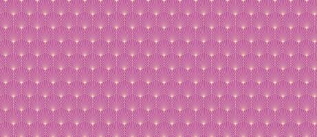 Elegant geometric art deco pattern in purple and gold. Perfect for wallpaper, textile design, or website backgrounds. Repeatable design with a luxurious feel. vector