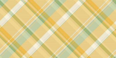 Presentation texture pattern plaid, detailed background check textile. Short seamless fabric tartan in traditional gold and light colors. vector