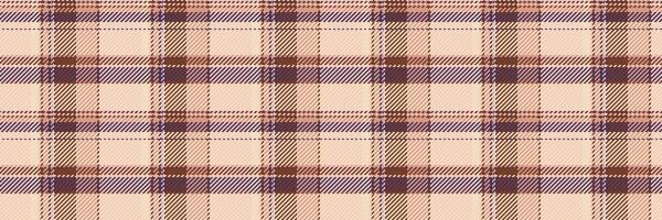Real texture background, geometrical check textile pattern. Collection tartan plaid fabric seamless in light and orange colors. vector