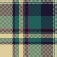 Swatch pattern tartan plaid, sensual texture background. Direct check seamless textile fabric in light and teal colors. vector