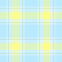 Carnival plaid pattern tartan, couch check background. Customized fabric textile texture seamless in light and yellow colors. vector