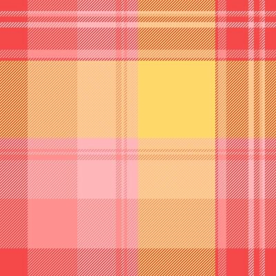 Checked background seamless tartan, herringbone textile check . Effect plaid fabric pattern texture in amber and red colors.