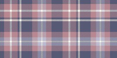 Classic Seamless Plaid Pattern in Blue and Pink Tones with Diagonal Stripes and Checks Perfect for Fabric, Textiles, and Digital Design vector