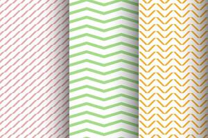 Collection of seamless pattern style vector