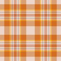 Amazing tartan plaid fabric, overlayed pattern seamless. Mature background texture check textile in light and chocolate colors. vector