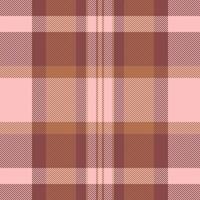 Youth check plaid, window background fabric tartan. Tissue seamless pattern textile texture in red and light colors. vector