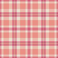 Royal seamless tartan texture, card plaid textile fabric. Tradition pattern check background in light and red colors. vector