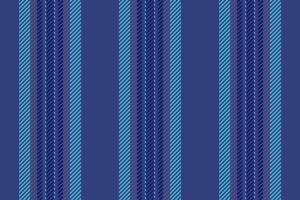 Thabby textile seamless stripe, cozy vertical texture pattern. Cyan fabric lines background in blue and cyan colors. vector