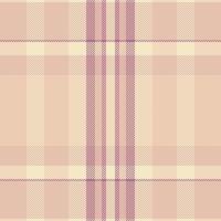 Elegant pastel plaid pattern in beige and mauve. Perfect for textile design, website backgrounds, or stationery. Soft, muted tones create a sophisticated and calming aesthetic. vector