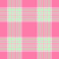 Sofa check tartan background, 2024 seamless texture plaid. Rest fabric textile pattern in light and pink colors. vector