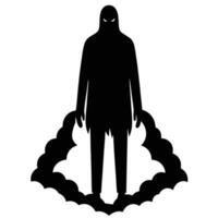 Fog Silhouette on White Background vector
