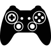 Game Controller Silhouette on White Background vector