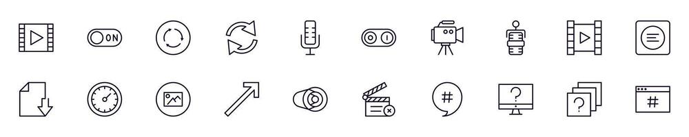 Essential signs for interface modern web icons for infographics. Simple linear illustration for apps, sites, infographics vector