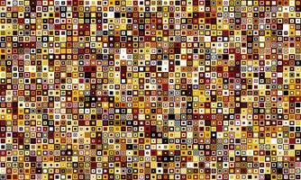 Elegant mosaic tile pattern with vibrant colours. Perfect for textile, decorative covers, or modern graphic design with structured and symmetrical appeal. vector
