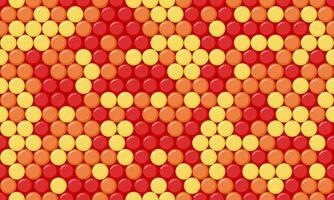 Seamless polka dot with geometric circles, perfect for fabric prints, posters, or abstract backgrounds. Trendy pattern for wallpapers and textile designs. vector