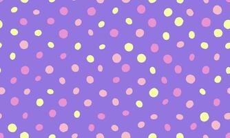 Seamless spotted pattern with abstract circles, perfect for textile prints, wallpaper, or creative geometric posters. Trendy polka dot design for modern backgrounds. vector