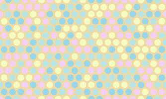 Round spotted pattern with geometric repetition. Ideal for fabric prints, poster backgrounds, and abstract wallpaper designs with trendy circles. vector