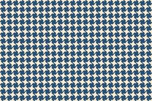 Cotton sewing with houndstooth check horizontal. Clothing creativity a simple two. Softness decor regarding rag fathers day. vector